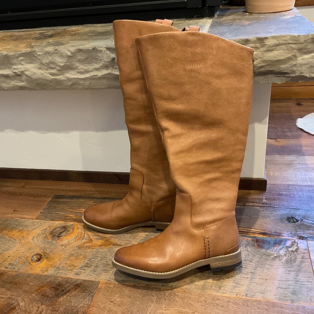 Hard Finished Leather Rider Boot